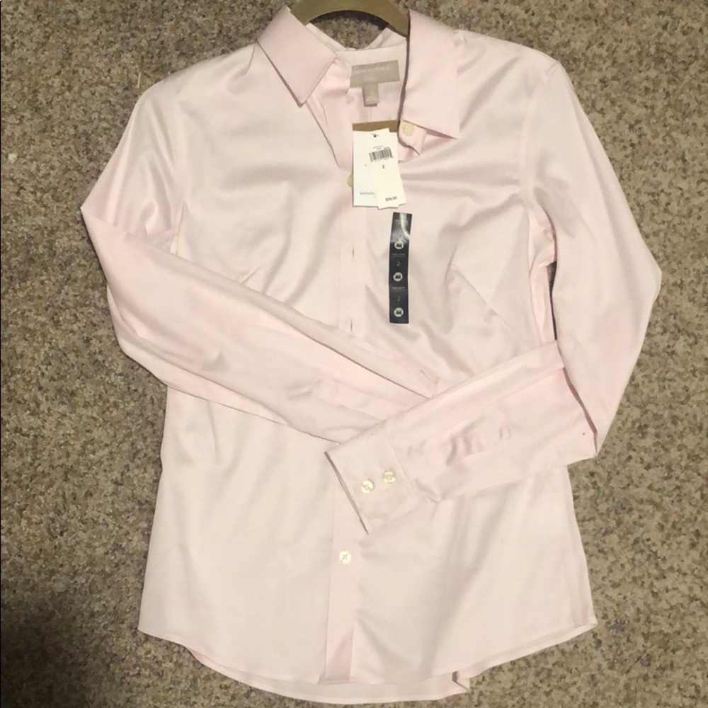 Pink work blouse